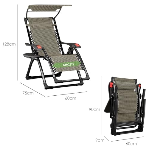 ATORPOK SHOP Bain de Soleil Chaise Longue de Jardin Résistante aux Intempéries & Pliable pour Fauteuil Chaise Longue Pou